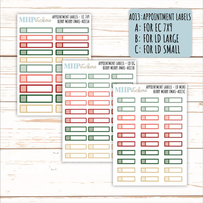 ADD-Ons for Monthly Kits "Berry Merry Xmas" || AO