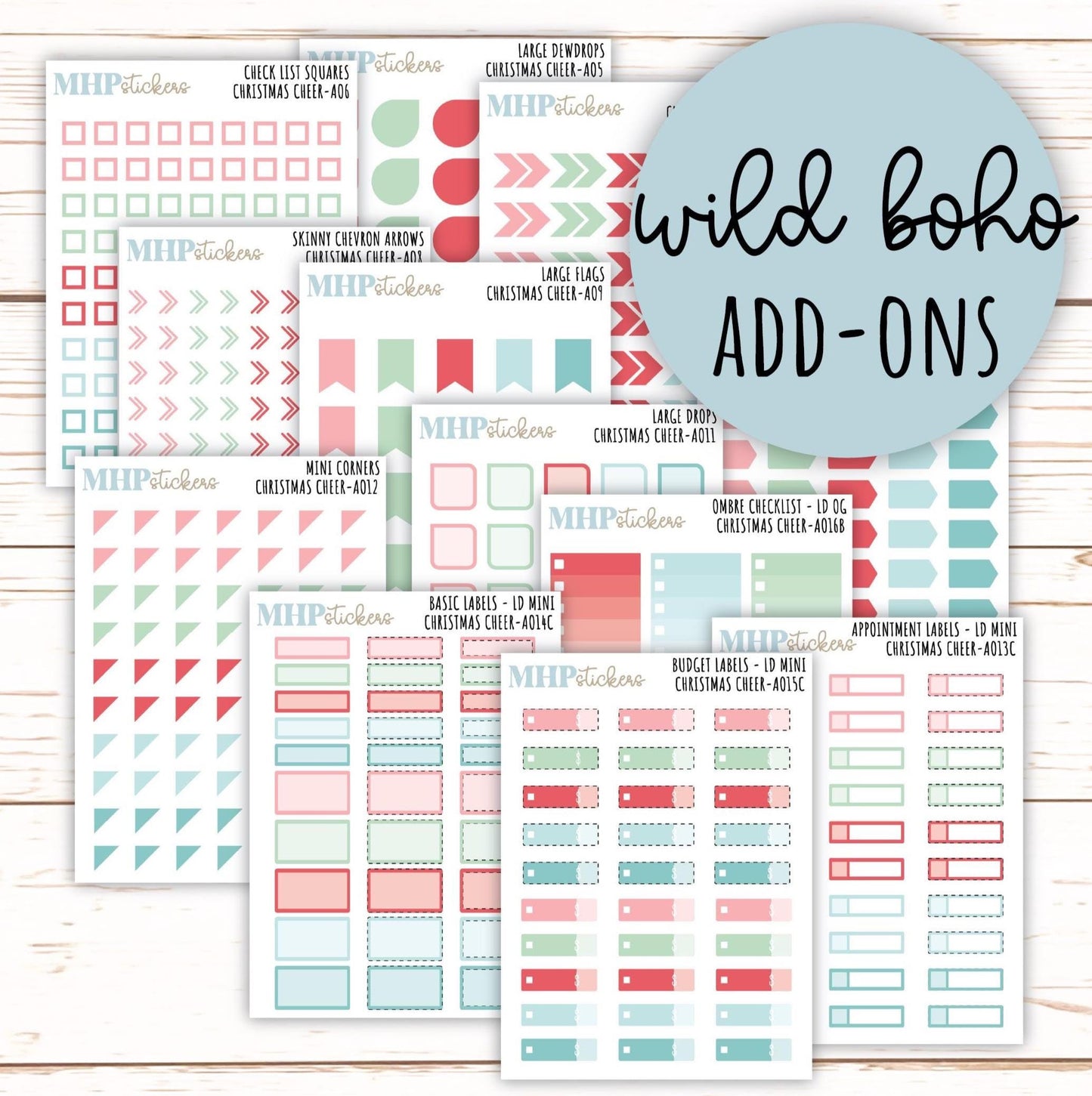 ADD-Ons for Monthly Kits "Christmas Cheer" || AO