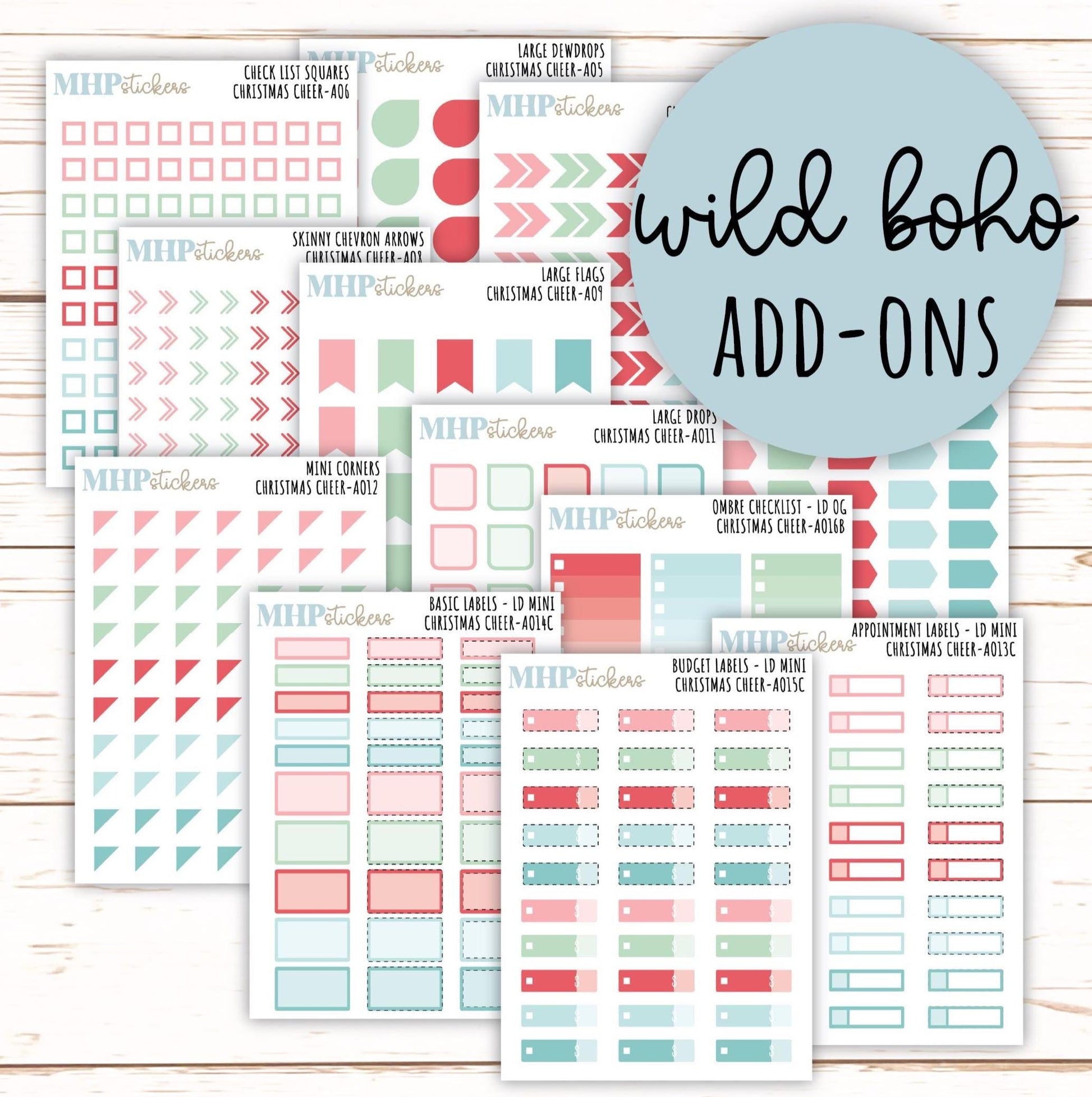 ADD-Ons for Monthly Kits "Christmas Cheer" || AO