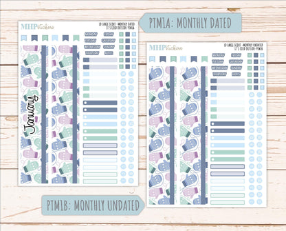 JANUARY 2026 Stickers for the Large Scout Planner (formerly Portrait Planner). For Laurel Denise Planners "It's Cold Outside" ||PT