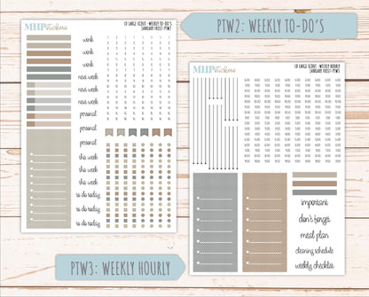 JANUARY 2026 Stickers for the Large Scout Planner (formerly Portrait Planner). For Laurel Denise Planners "January Frost" ||PT