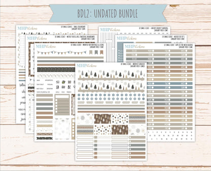 JANUARY 2026 Stickers for the Small Scout Planner. For Laurel Denise Planners. "January Frost" ||SS