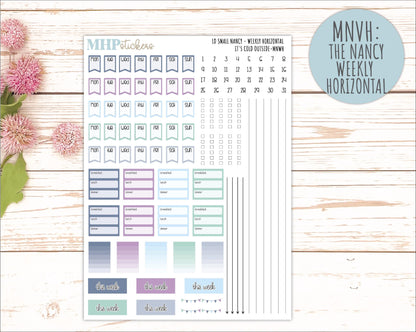 JANUARY 20265 Stickers for Small Nancy & Anne Laurel Denise Planners. (Formerly Mini Planner) "It's Cold Outside" || MN