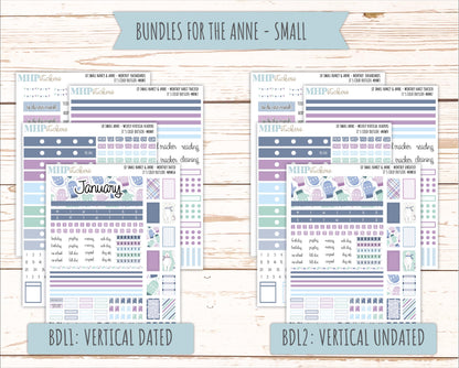 JANUARY 20265 Stickers for Small Nancy & Anne Laurel Denise Planners. (Formerly Mini Planner) "It's Cold Outside" || MN