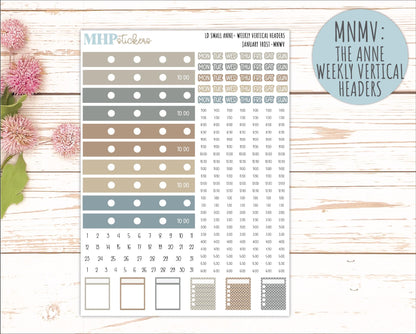 JANUARY 20265 Stickers for Small Nancy & Anne Laurel Denise Planners. (Formerly Mini Planner) "January Frost" || MN