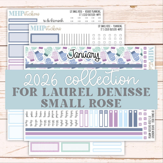JANUARY 2026 Stickers for The Small Rose Laurel Denise Planner (Formerly Mini Project Planner) "It's Cold Outside" || MPP
