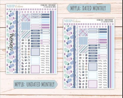 JANUARY 2026 Stickers for The Small Rose Laurel Denise Planner (Formerly Mini Project Planner) "It's Cold Outside" || MPP