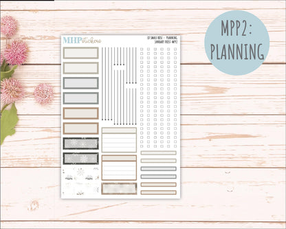 JANUARY 2026 Stickers for The Small Rose Laurel Denise Planner (Formerly Mini Project Planner) "January Frost" || MPP