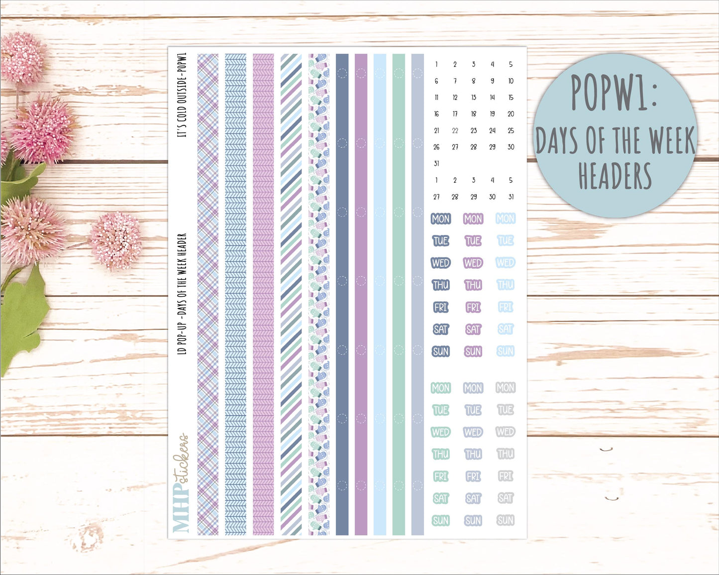 JANUARY 2026 Stickers for The Jo, Laurel Denise Planner (Formerly Pop-Up Planner) "It's Cold Outside" || POP
