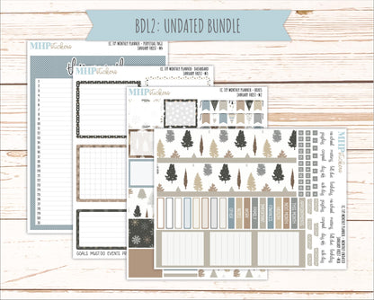 JANUARY Monthly Kit for 7x9 Erin Condren Planners. 2026 Collection "January Frost" || ECM