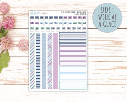 JANUARY Daily Duo Sticker Kit for 7x9 Erin Condren Planners. 2026 Collection "It's Cold Outside" || ECDD