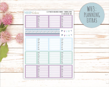 JANUARY Weekly Horizontal Planning Kit for 7x9 Erin Condren Planners. 2026 Collection "It's Cold Outside" || ECWH