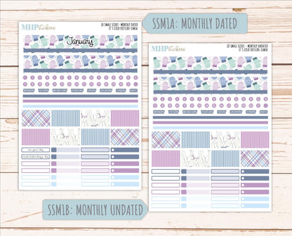 JANUARY 2026 Stickers for the Small Scout Planner. For Laurel Denise Planners. "It's Cold Outside" ||SS