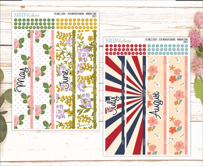2026 Monthly Headers Set for Large Scout Planner (Portrait Planner). Laurel Denise Planners || LD433