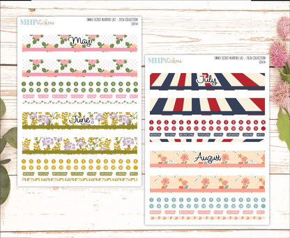 2026 Monthly Headers Set for The Small Scout Laurel Denise Planner || LD434