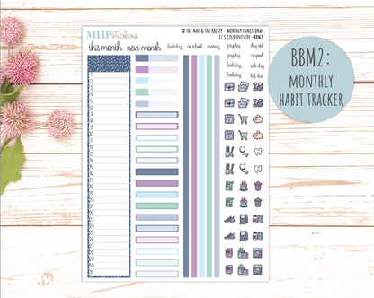 JANUARY 2026 Stickers for the Mae & Kristy Laurel Denise Planners (Book Bound Planner) "It's Cold Outside" || BB
