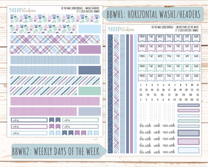 JANUARY 2026 Stickers for the Mae & Kristy Laurel Denise Planners (Book Bound Planner) "It's Cold Outside" || BB