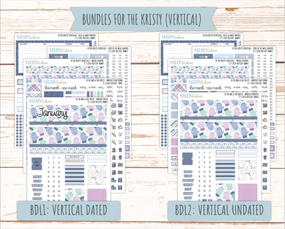 JANUARY 2026 Stickers for the Mae & Kristy Laurel Denise Planners (Book Bound Planner) "It's Cold Outside" || BB