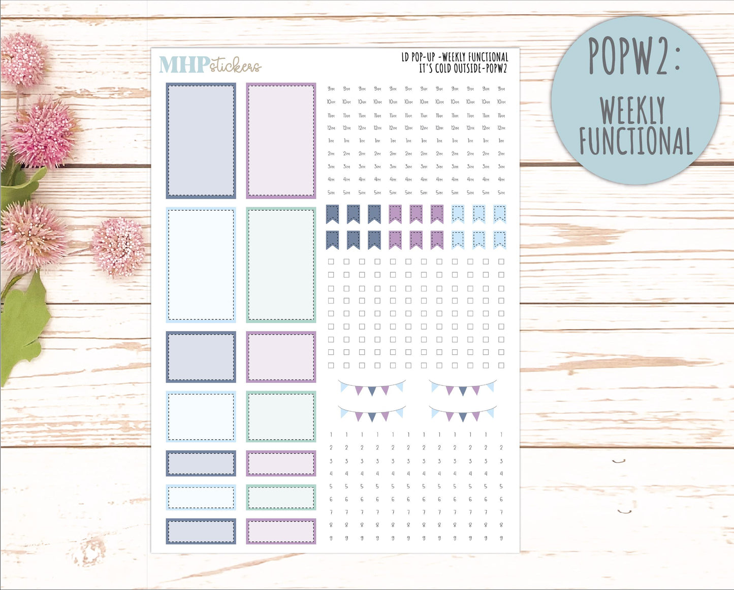 JANUARY 2026 Stickers for The Jo, Laurel Denise Planner (Formerly Pop-Up Planner) "It's Cold Outside" || POP