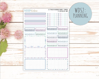 JANUARY Weekly Dashboard Kit for 7x9 Erin Condren Planners. 2026 Collection "It's Cold Outside" || ECWDS