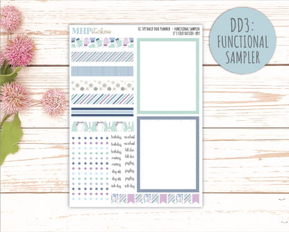 JANUARY Daily Duo Sticker Kit for 7x9 Erin Condren Planners. 2026 Collection "It's Cold Outside" || ECDD