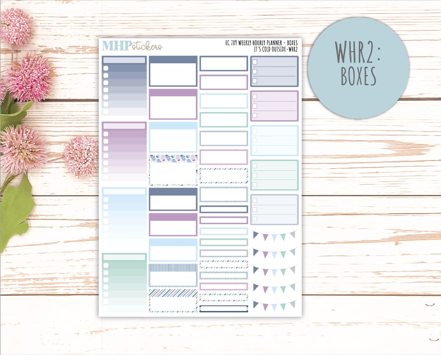 JANUARY Weekly Hourly Planning Kits for 7x9 Erin Condren Planners. 2026 Collection "It's Cold Outside" || ECWHR