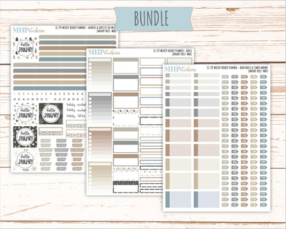 JANUARY Weekly Hourly Planning Kits for 7x9 Erin Condren Planners. 2026 Collection "January Frost" || ECWHR