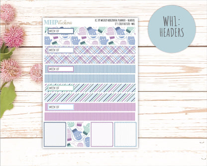 JANUARY Weekly Horizontal Planning Kit for 7x9 Erin Condren Planners. 2026 Collection "It's Cold Outside" || ECWH