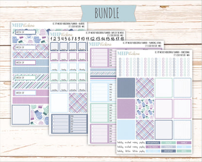 JANUARY Weekly Horizontal Planning Kit for 7x9 Erin Condren Planners. 2026 Collection "It's Cold Outside" || ECWH