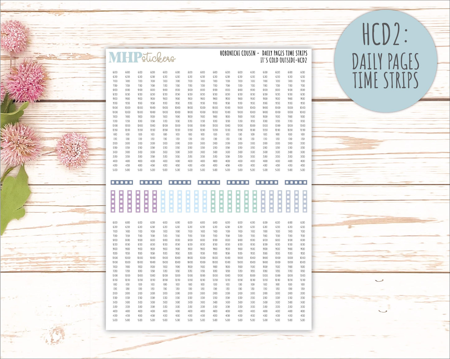 JANUARY 2026 Stickers for Hobonichi Cousin. A5 Planners "It's Cold Outside" || HCFC