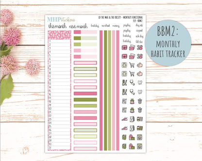 FEBRUARY 2026 Stickers for the Mae & Kristy Laurel Denise Planners (Book Bound Planner) "Fly" || BB