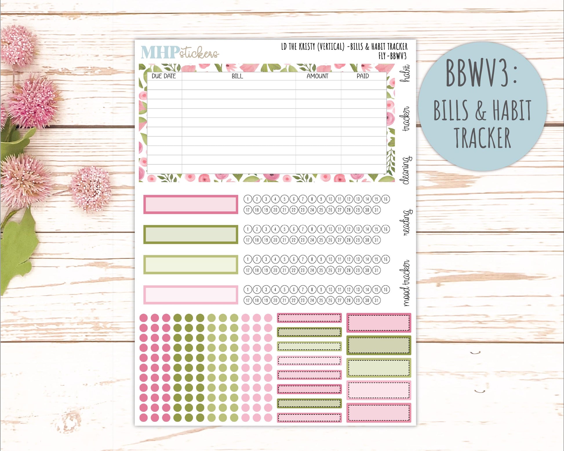 FEBRUARY 2026 Stickers for the Mae & Kristy Laurel Denise Planners (Book Bound Planner) "Fly" || BB