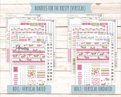 FEBRUARY 2026 Stickers for the Mae & Kristy Laurel Denise Planners (Book Bound Planner) "Fly" || BB