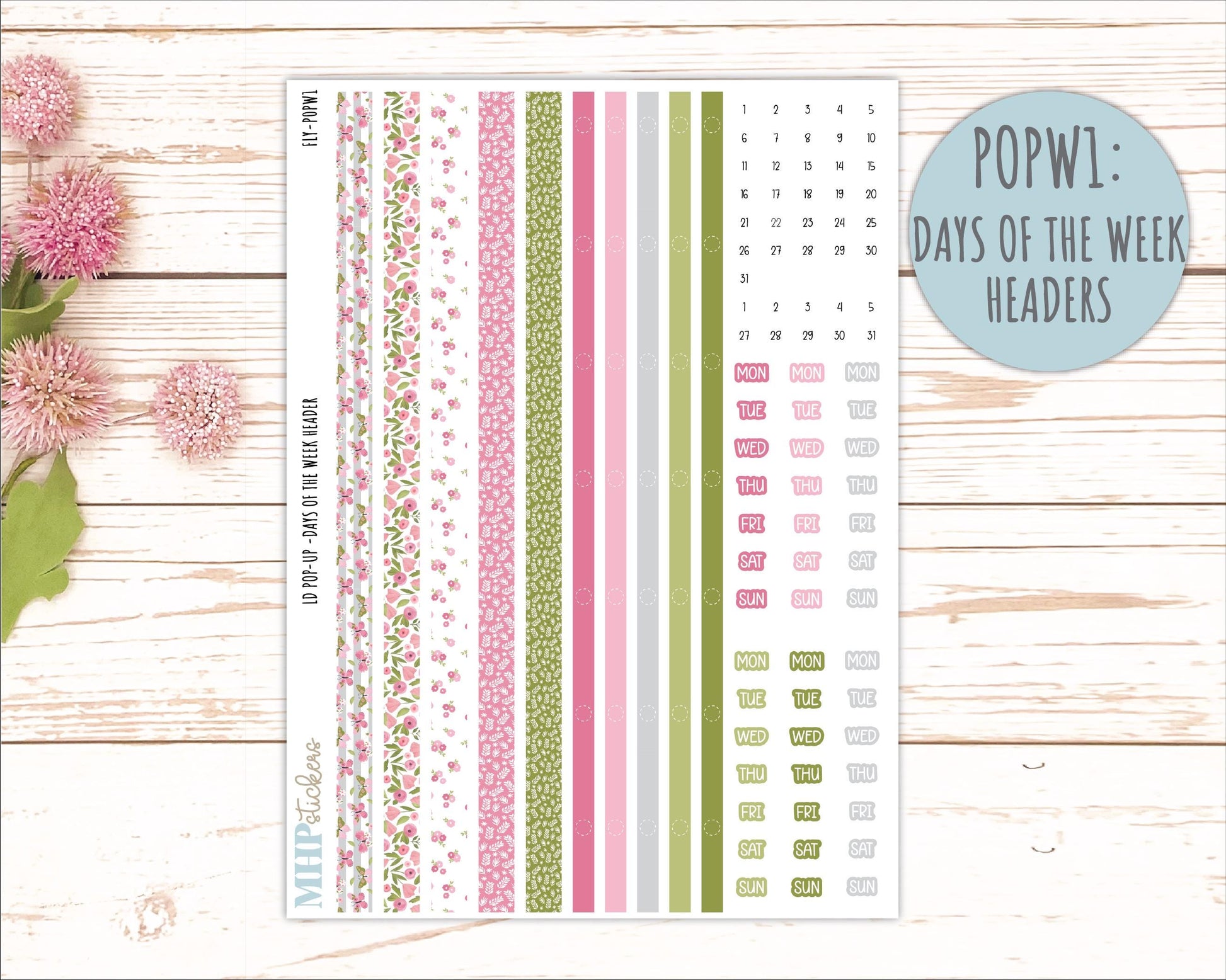 FEBRUARY 2026 Stickers for The Jo, Laurel Denise Planner (Formerly Pop-Up Planner) "Fly" || POP