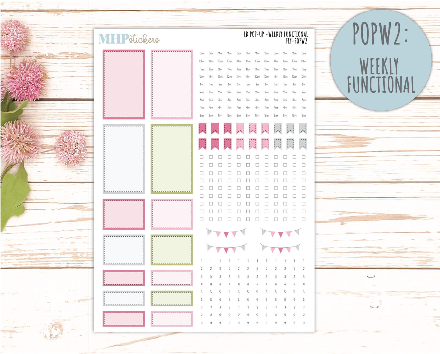 FEBRUARY 2026 Stickers for The Jo, Laurel Denise Planner (Formerly Pop-Up Planner) "Fly" || POP