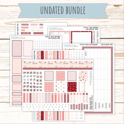 FEBRUARY 2026 Stickers for The Jo, Laurel Denise Planner (Formerly Pop-Up Planner) "Sweet Valentine" || POP