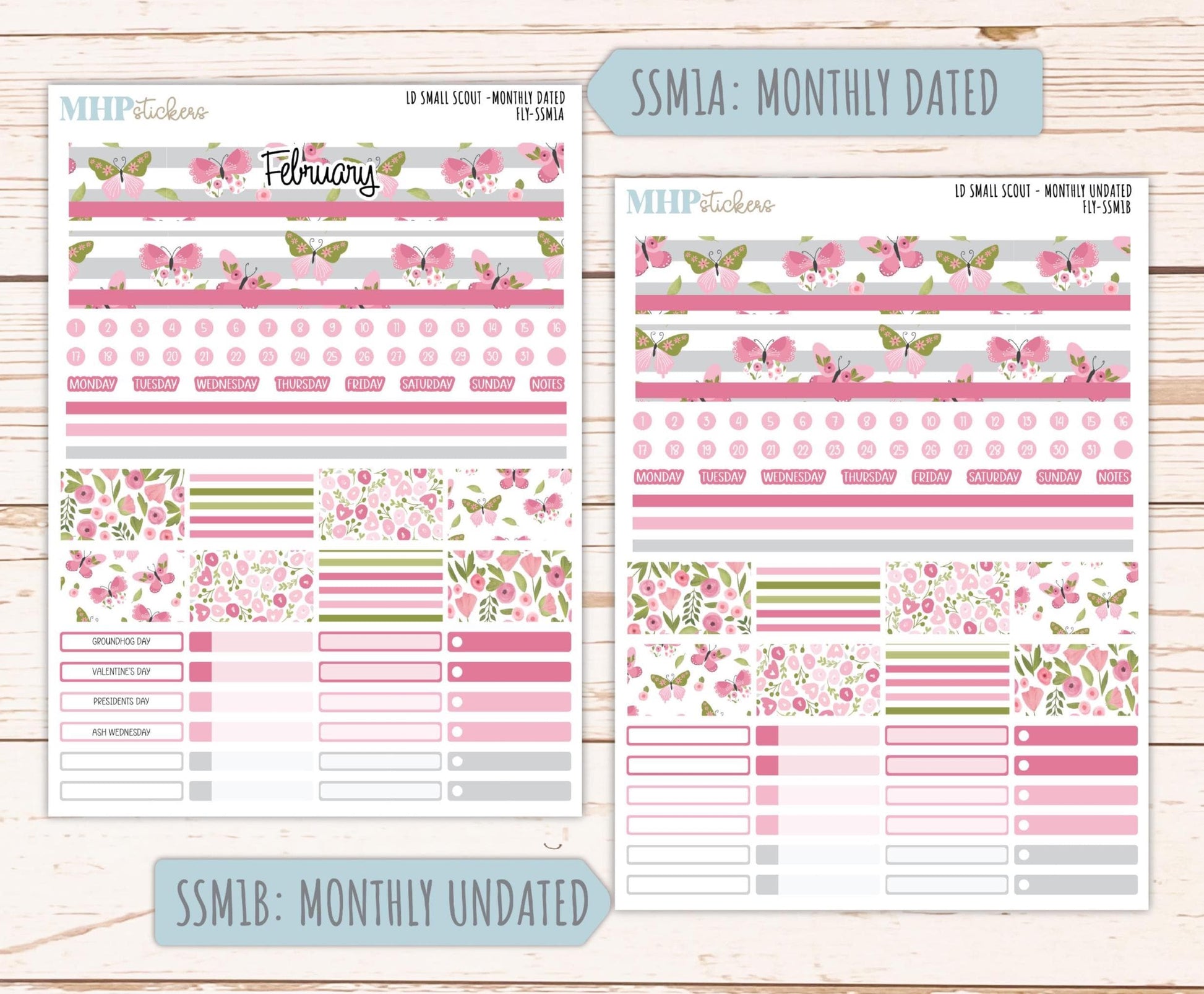 FEBRUARY 2026 Stickers for the Small Scout Planner. For Laurel Denise Planners. "Fly" ||SS