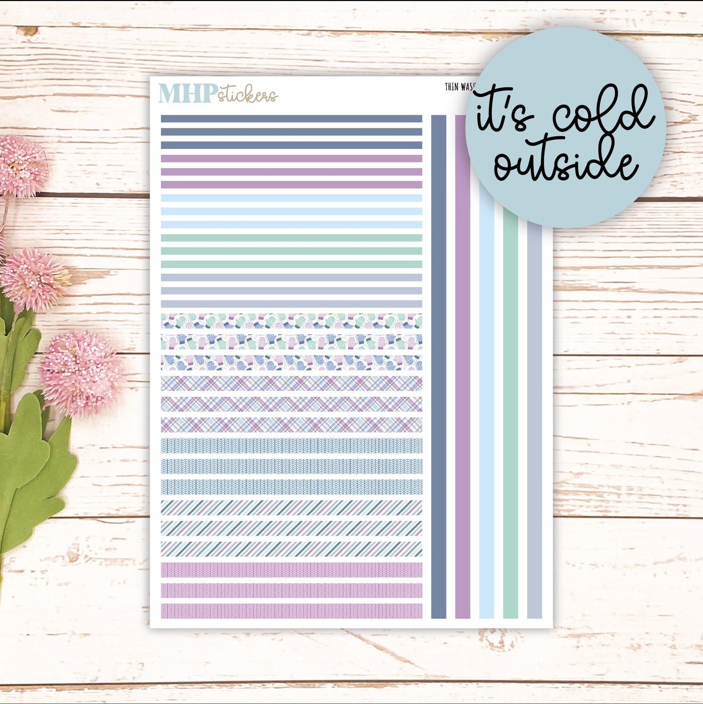 Thin Washi for Laurel Denise Planners. Planner Stickers JANUARY '26 || LD406