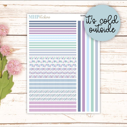 Thin Washi for Laurel Denise Planners. Planner Stickers JANUARY '26 || LD406