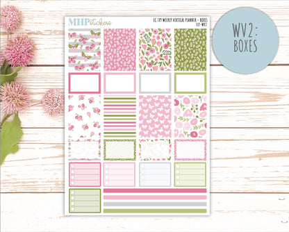 FEBRUARY Weekly Vertical Kits for 7x9 Erin Condren Planners. 2026 Collection "Fly" || ECWV