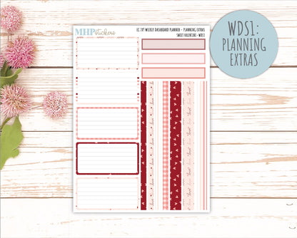 FENRUARY Weekly Dashboard Kit for 7x9 Erin Condren Planners. 2026 Collection "Sweet Valentine" || ECWDS