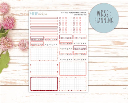 FENRUARY Weekly Dashboard Kit for 7x9 Erin Condren Planners. 2026 Collection "Sweet Valentine" || ECWDS