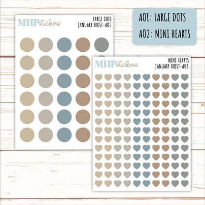 ADD-On's for Monthly Kits "January Frost" || AO-JF