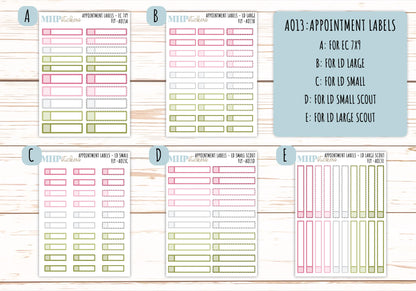 Basic Labels & Habit Trackers. ADD-On's for Monthly Kits "Fly" || AOBL
