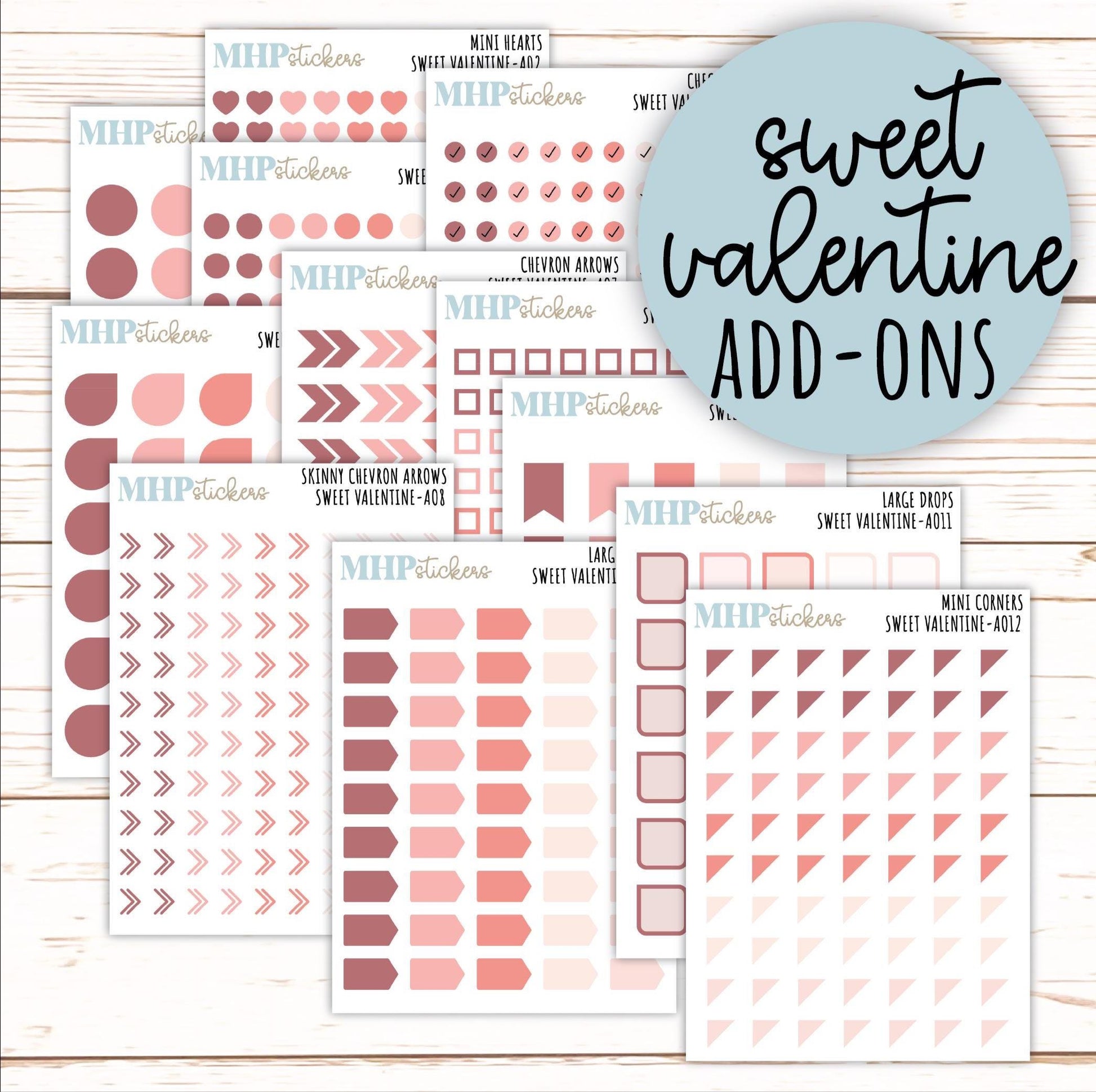 ADD-On's for Monthly Kits "Sweet Valentine" || AO-SV