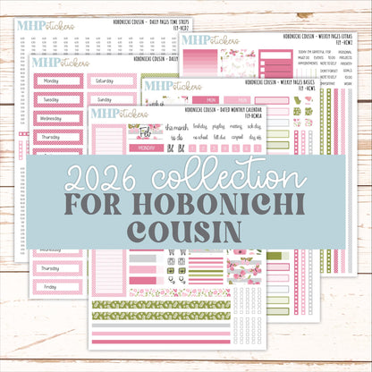 FEBRUARY 2026 Stickers for Hobonichi Cousin. A5 Planners "Fly" || HCFC