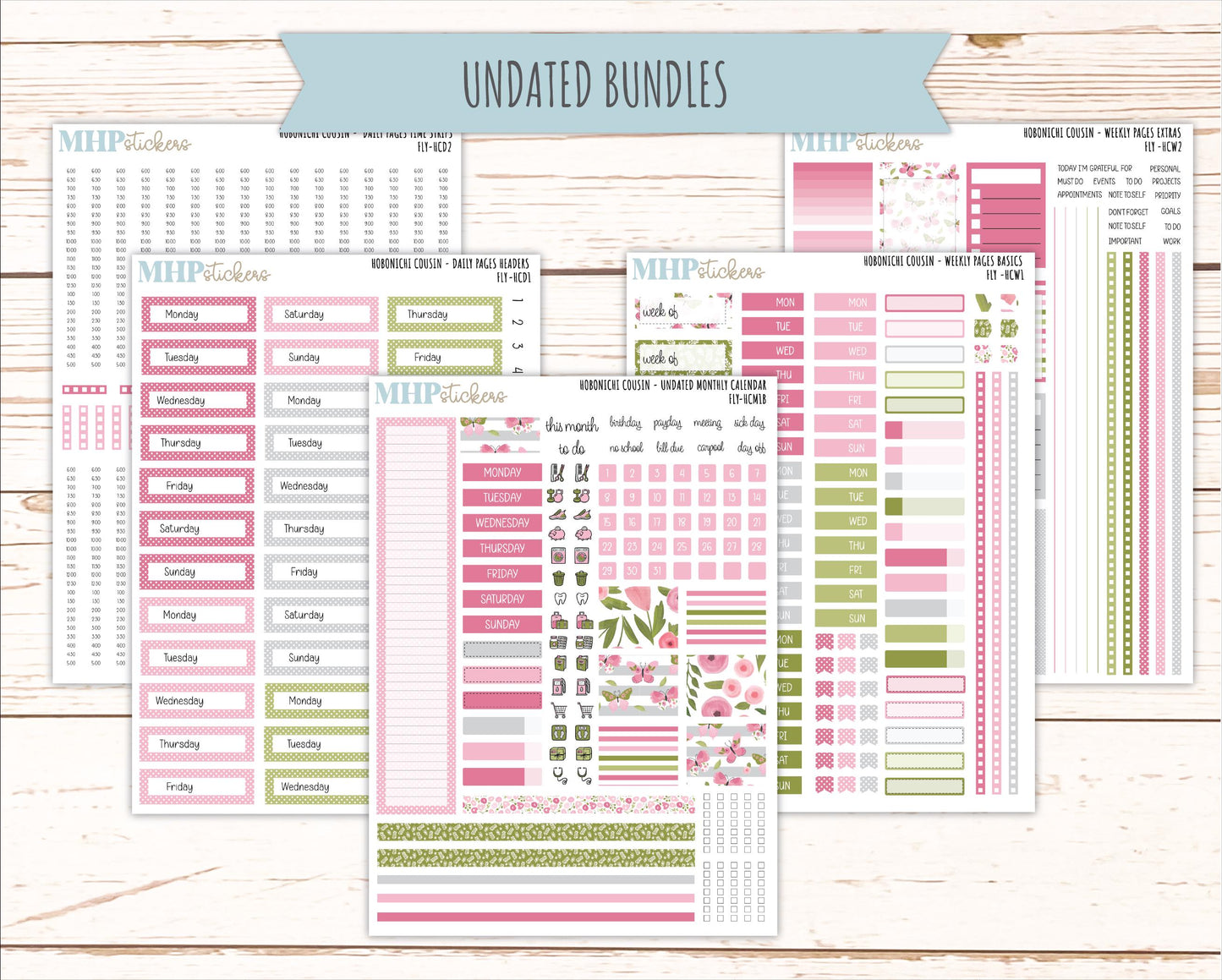 FEBRUARY 2026 Stickers for Hobonichi Cousin. A5 Planners "Fly" || HCFC