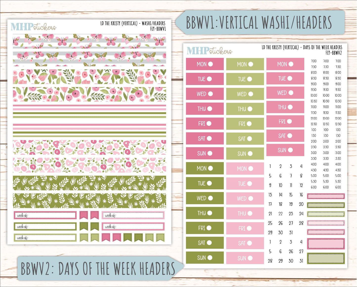 FEBRUARY 2026 Stickers for the Mae & Kristy Laurel Denise Planners (Book Bound Planner) "Fly" || BB