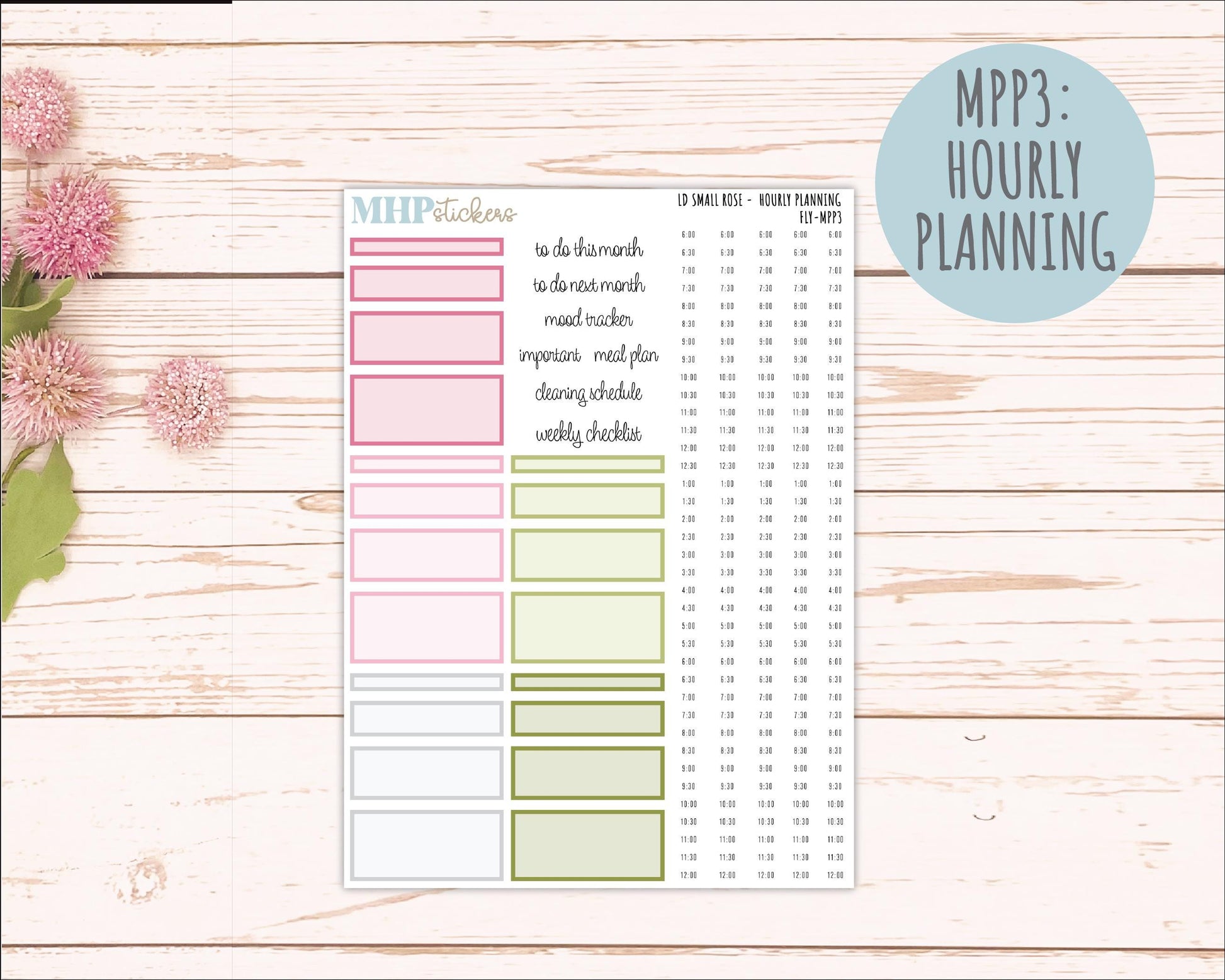 FEBRUARY 2026 Stickers for The Small Rose Laurel Denise Planner (Formerly Mini Project Planner) "Fly" || MPP