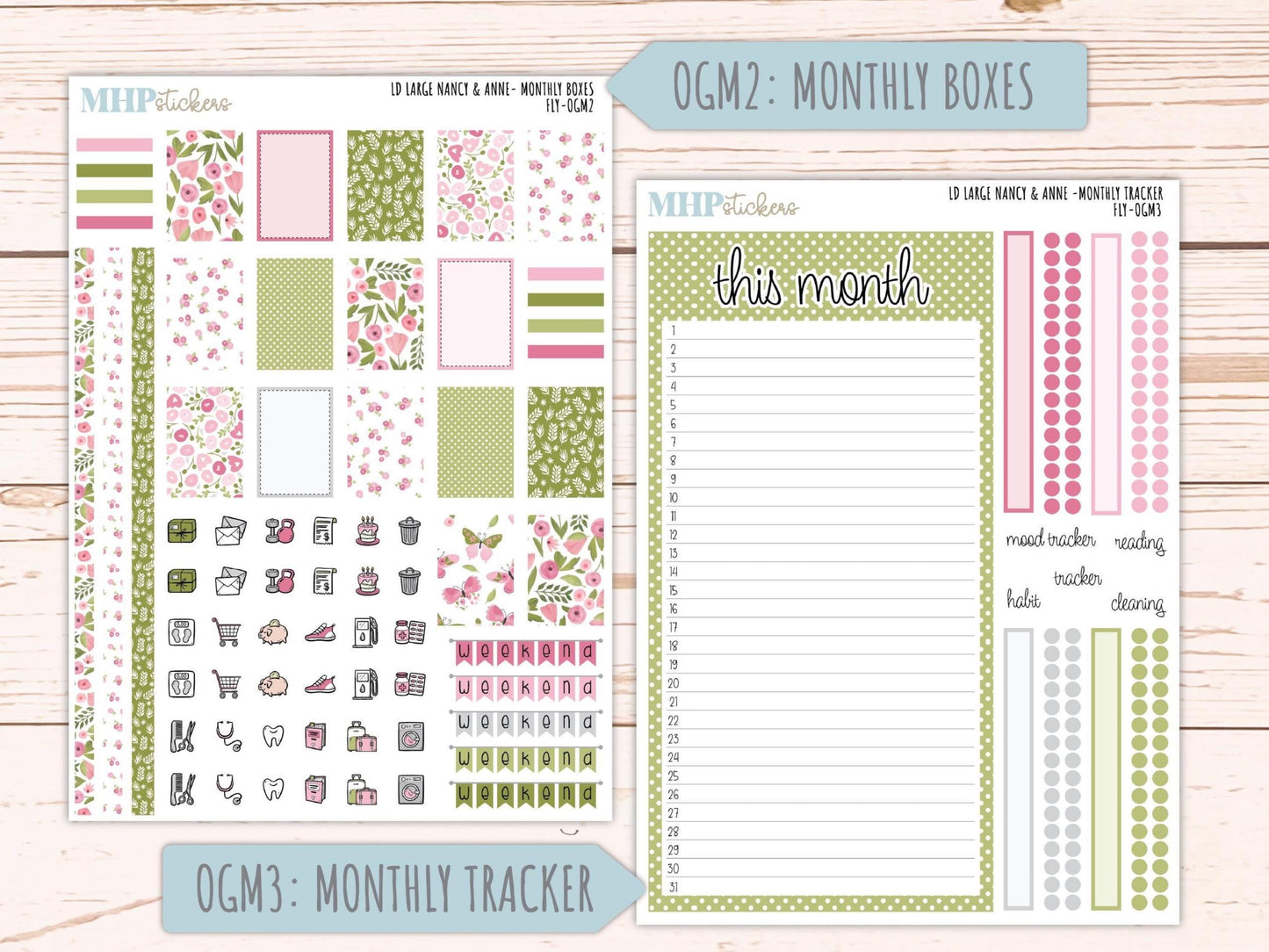 FEBRUARY 2026 Stickers for Large Nancy & Anne Planners (Formerly Original Size). For Laurel Denise Planners. "Fly" || OG